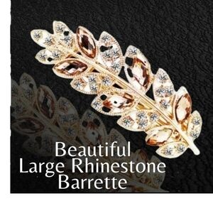 LG Rhinestone hair barrette NWT